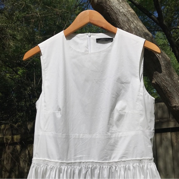 The Row White Cotton Poplin Midi Dress Resort 2015 - Picture 5 of 10